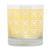 Breezeway Rocks Glass - Yellow - Just Fabulous Palm Springs