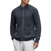 Sunbleach Men's Zip Up Cardigan - Indigo