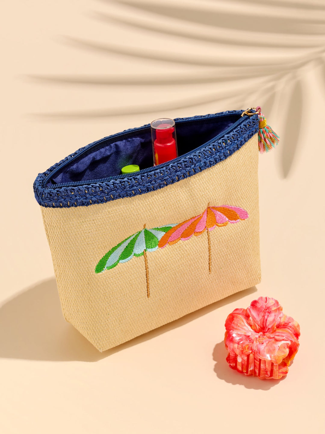 Capri Zip Pouch - Natural