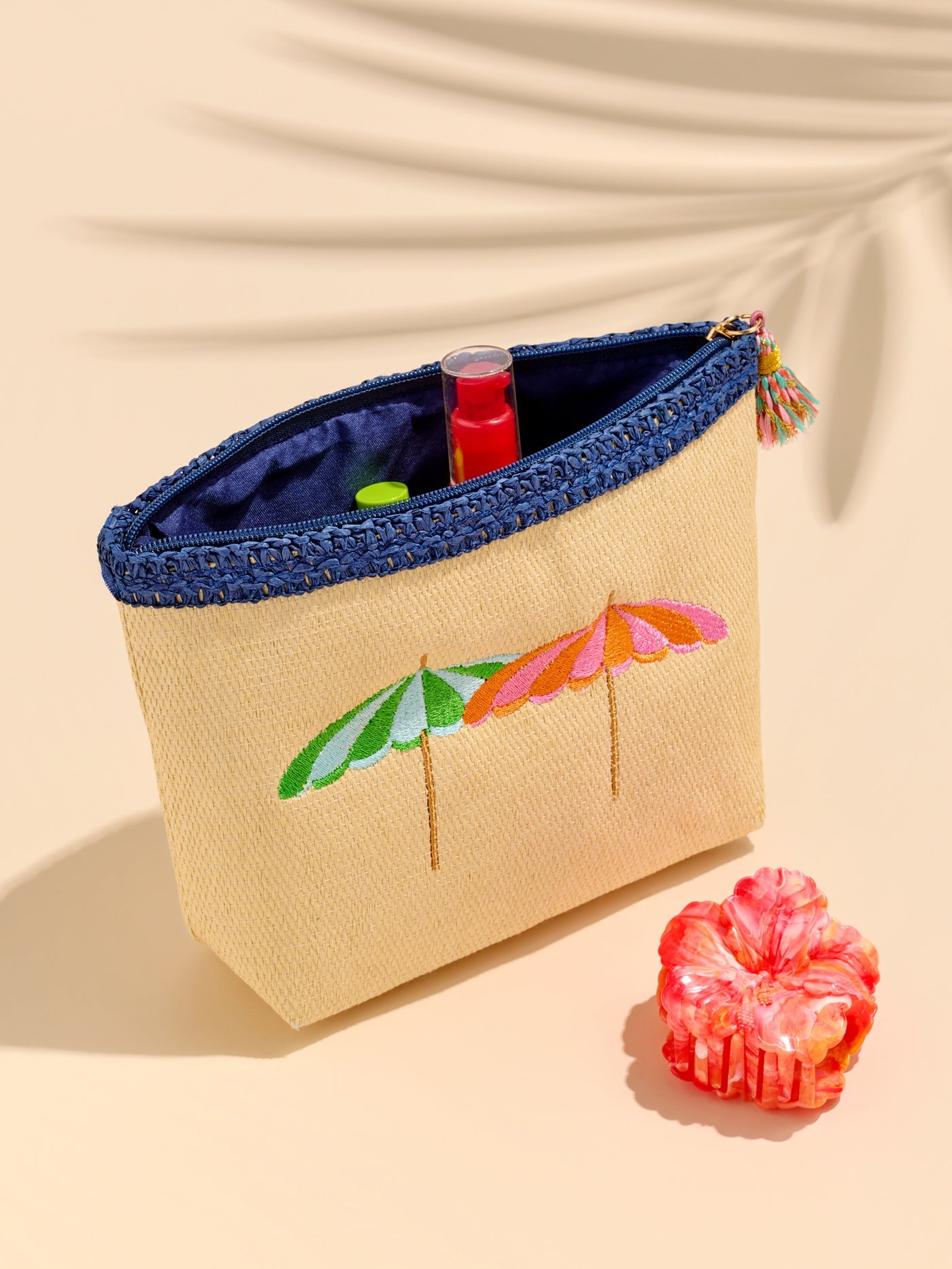 Capri Zip Pouch - Natural