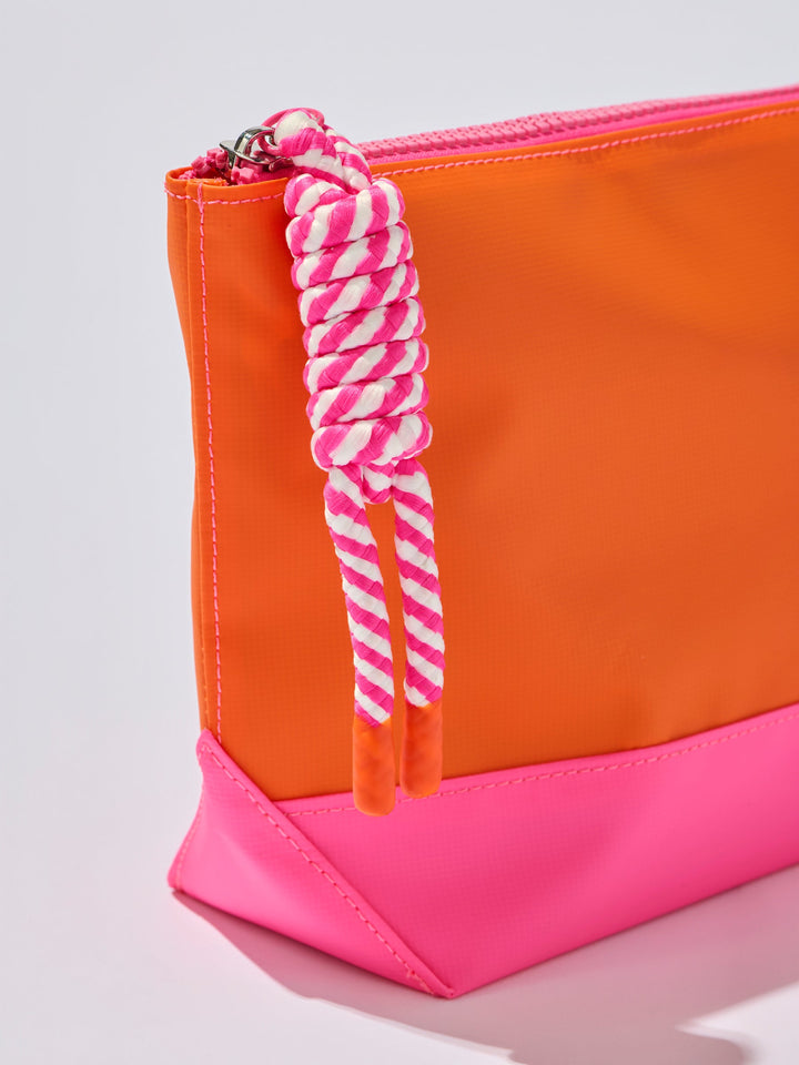Port Water Resistant Zip Pouch - Orange