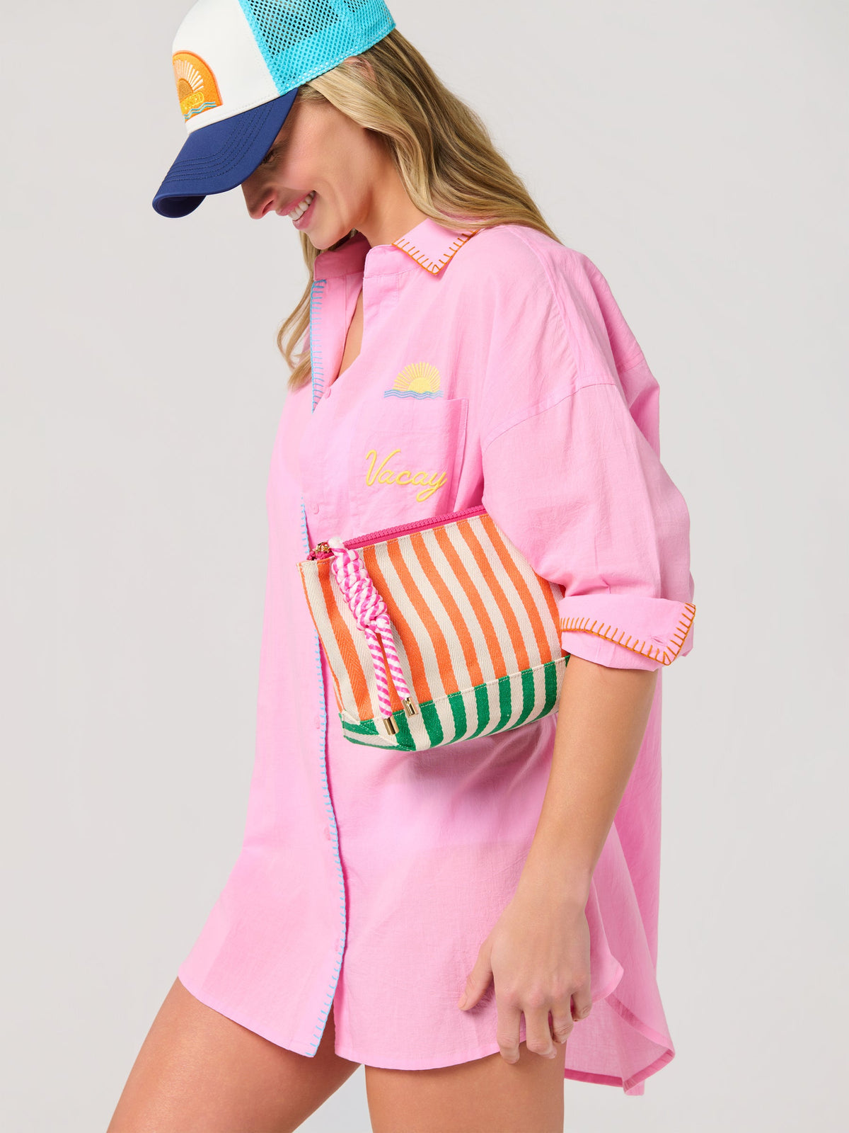 Port Stripe Pouch - Multicolor