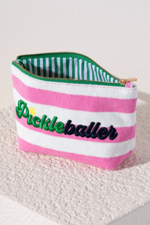 Pickleballer Zip Pouch - Pink