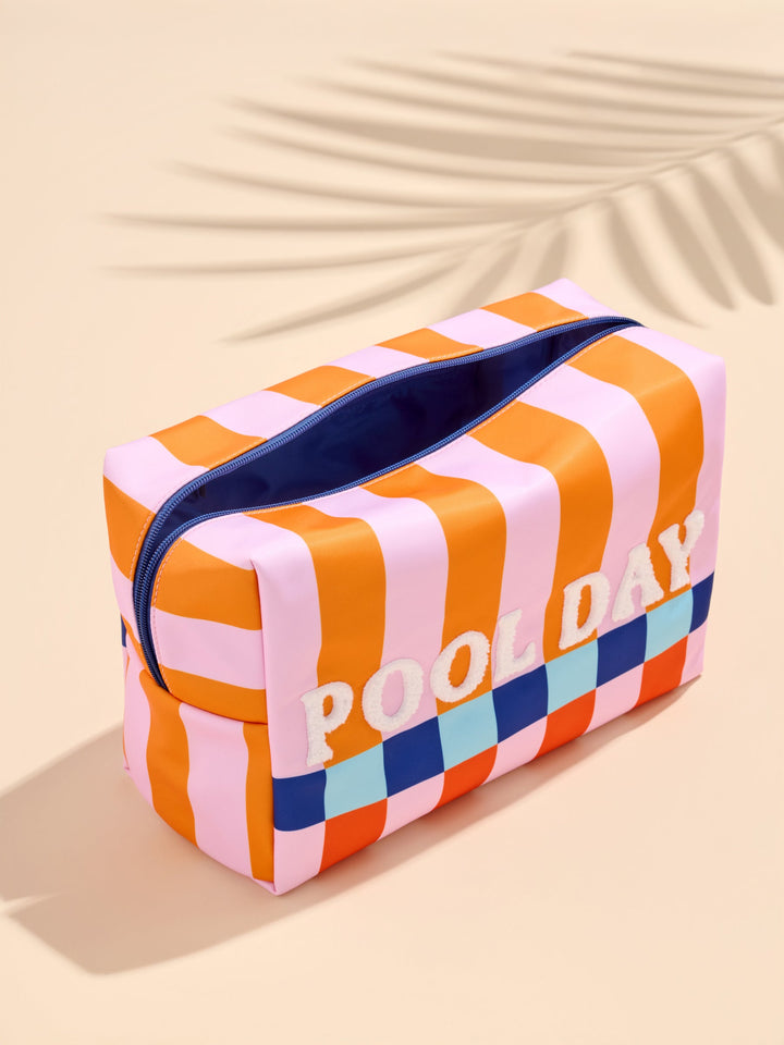 Pool Day Oversized Zip Pouch