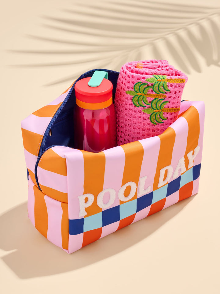 Pool Day Oversized Zip Pouch