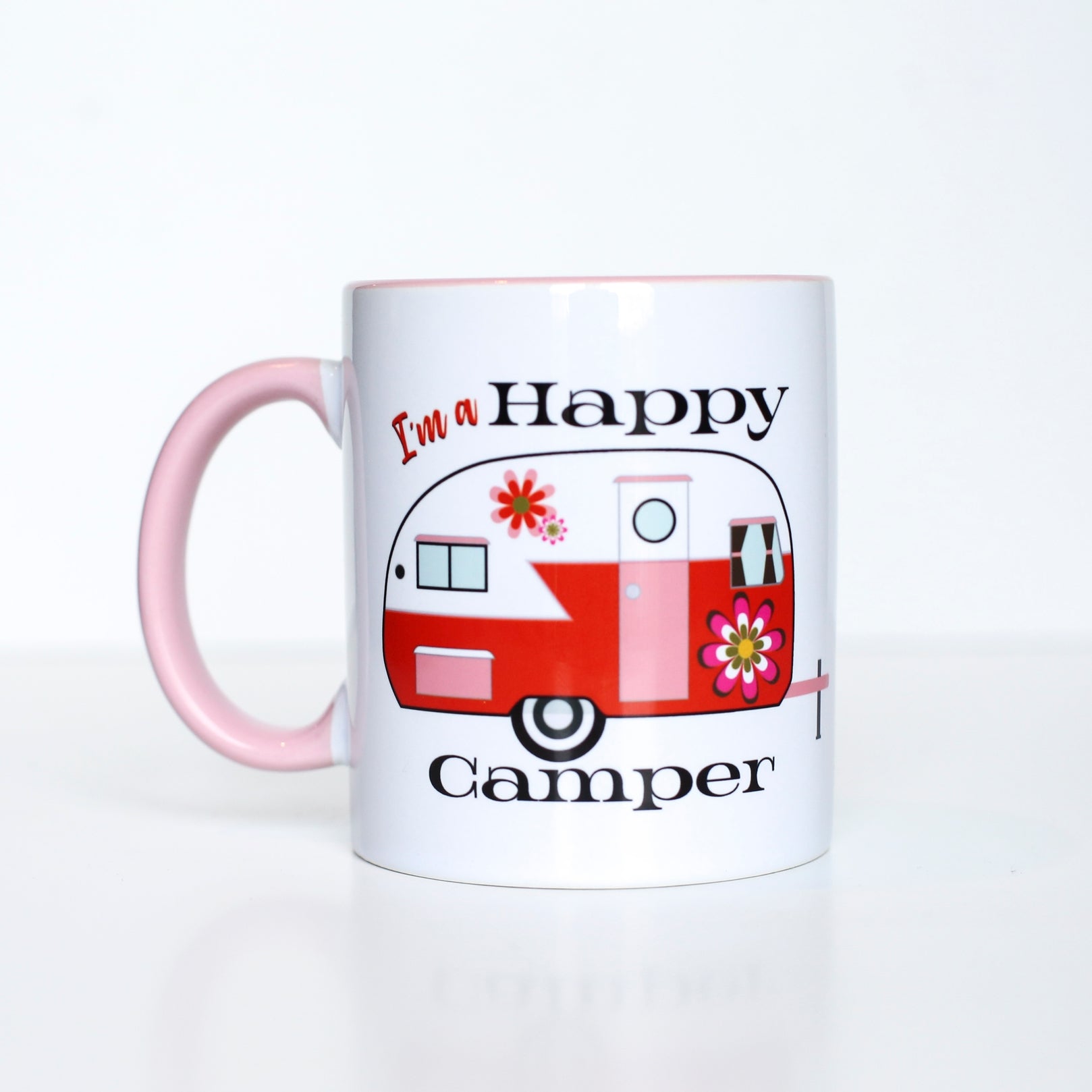 Groovy Happy Camper Vintage Coffee Mug