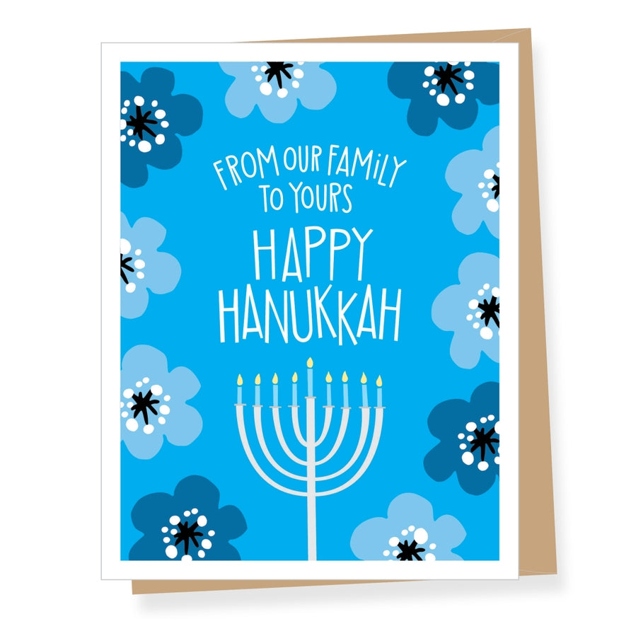 From Our Family To Yours Hanukkah Holiday Card
