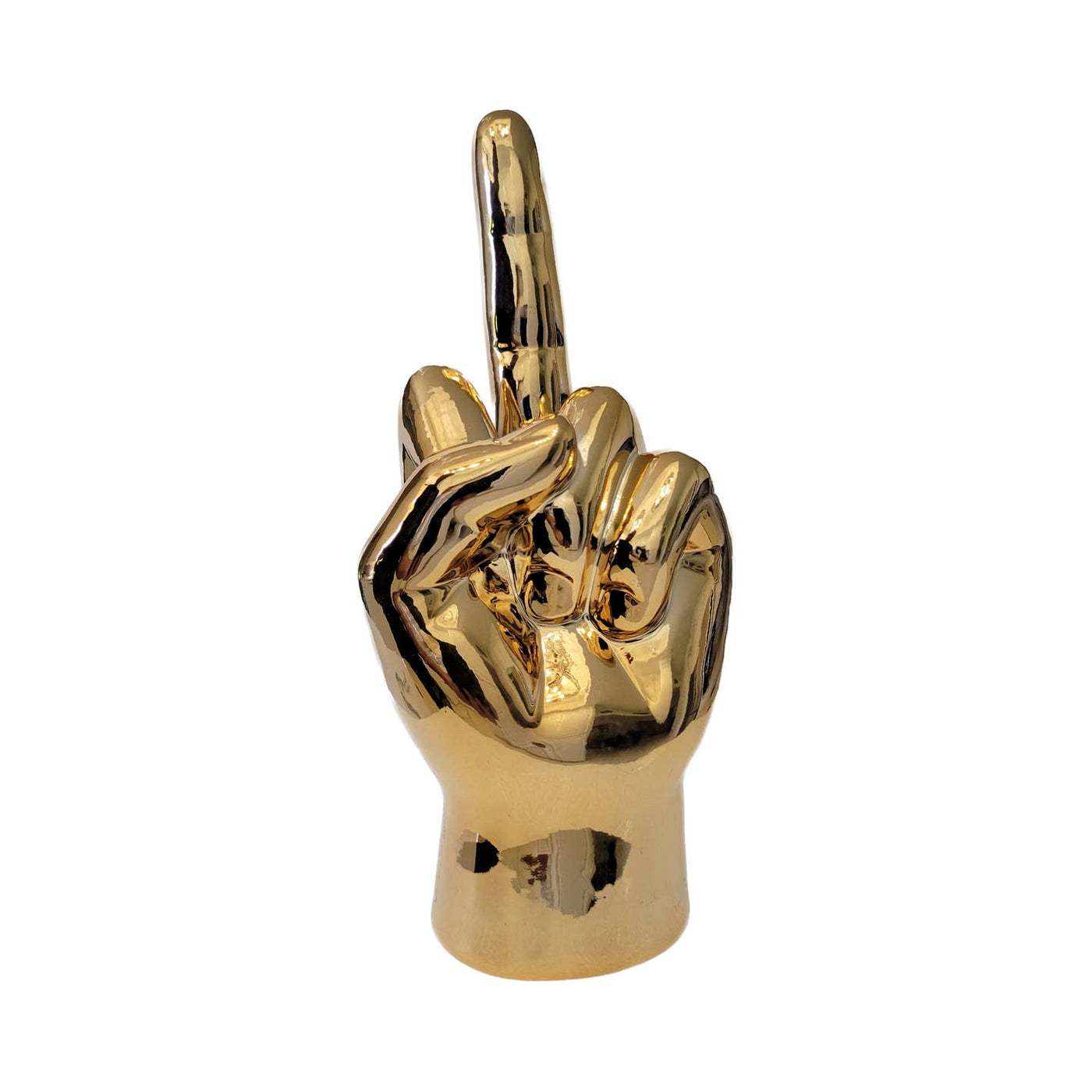 Bronze Middle Finger Tabletop 9" Tall