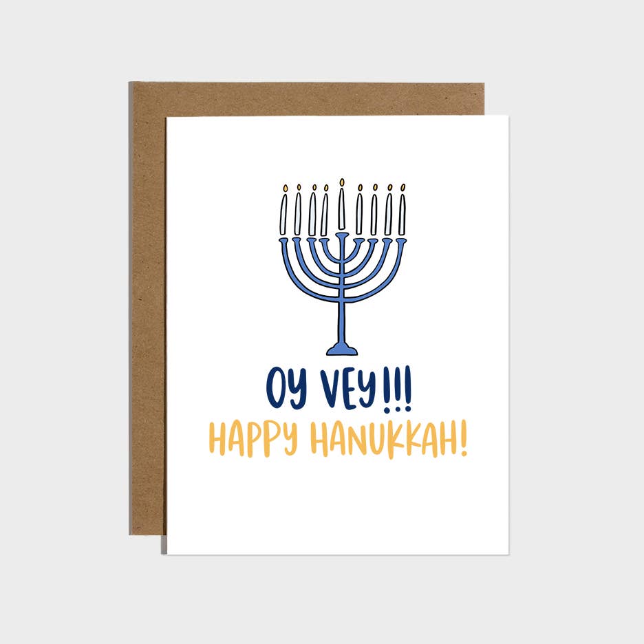 Oy Vey Hanukkah Greeting Card