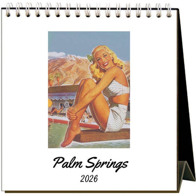 2026 Vintage Palm Springs Easel Desk Calendar