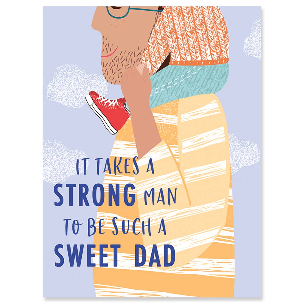 Strong Dad Father's Day Greeting Card