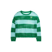 Margarita Striped Mesh Sweater
