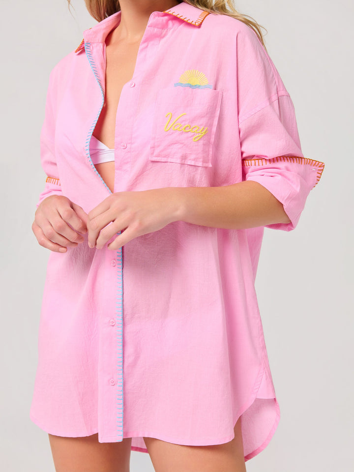 Vacay/Out-Of-Office Cover-Up Shirt