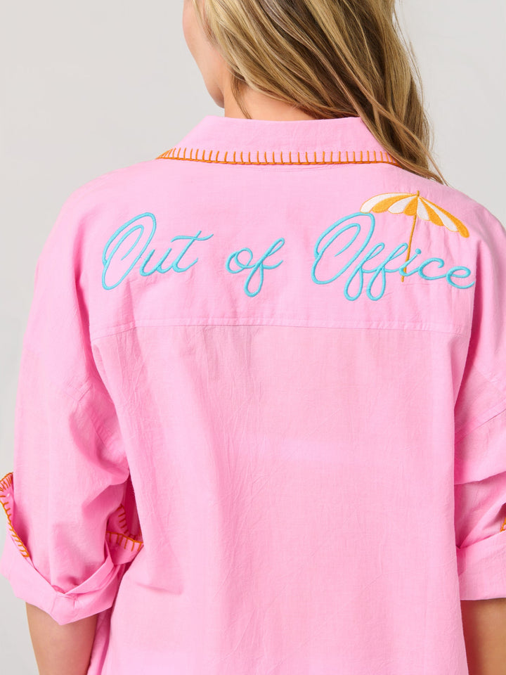 Vacay/Out-Of-Office Cover-Up Shirt