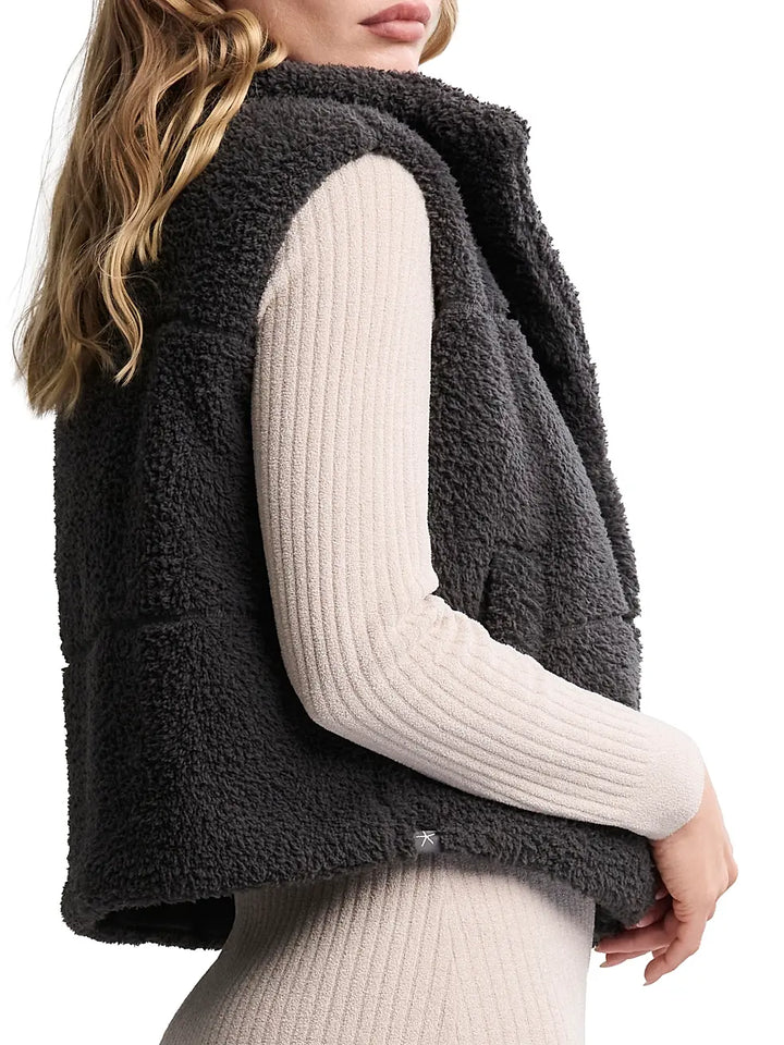 CozyChic® Brushed Puffer Vest - Carbon