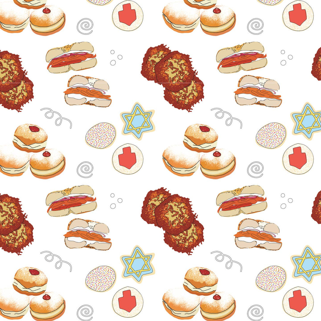 Latke, Cookies, Donuts, Sufganiyot Hanukkah Gift Bag - Large