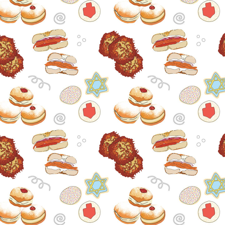 Latke, Cookies, Donuts, Sufganiyot Hanukkah Gift Bag - Large
