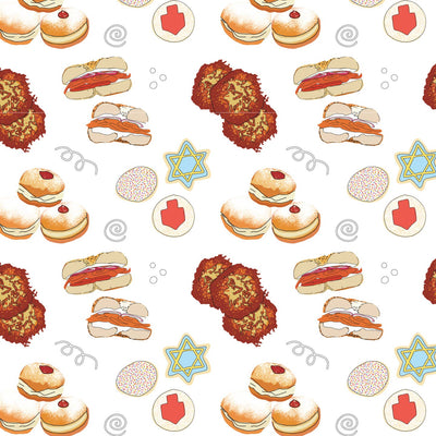 Latke, Cookies, Donuts, Sufganiyot Hanukkah Gift Bag - Large