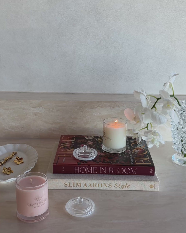 Glasshouse Fragrances Soy Candle Duo (2x200g Radiance In Bloom & Velvet Rhapsody)