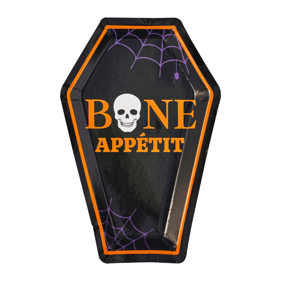 Haunted Halloween Die Cut Salad Plate - 8 Pack