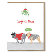 Joyeux Noel French Bulldog Holiday Card