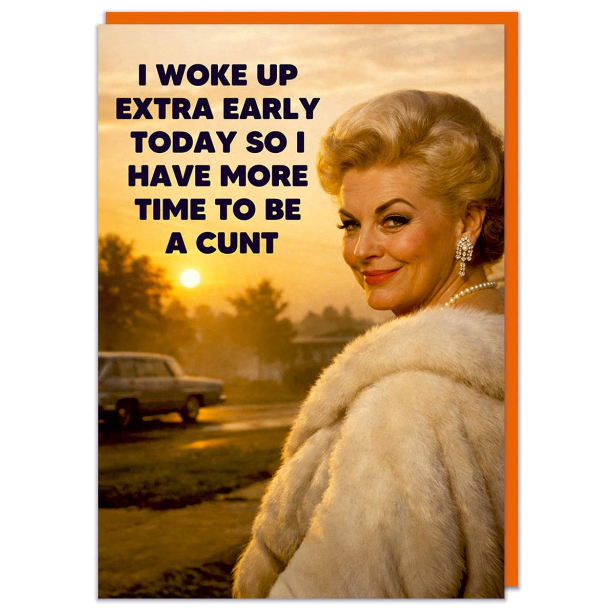 I Woke Up Extra Early Greeting Card - Just Fabulous Palm Springs