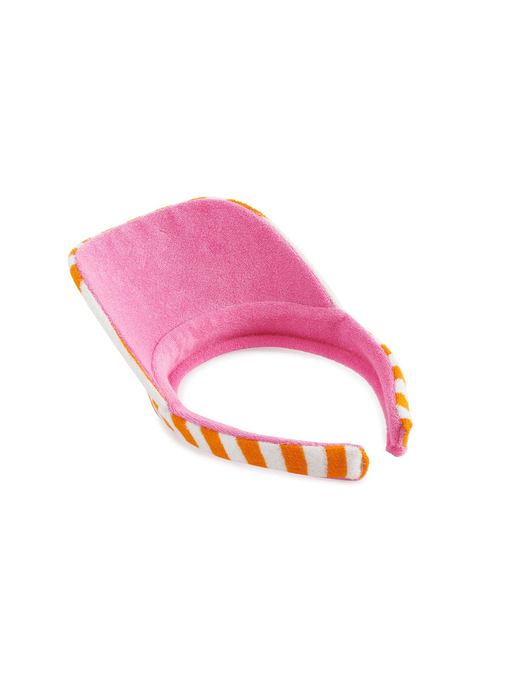 Cabana Stripe Visor - Orange