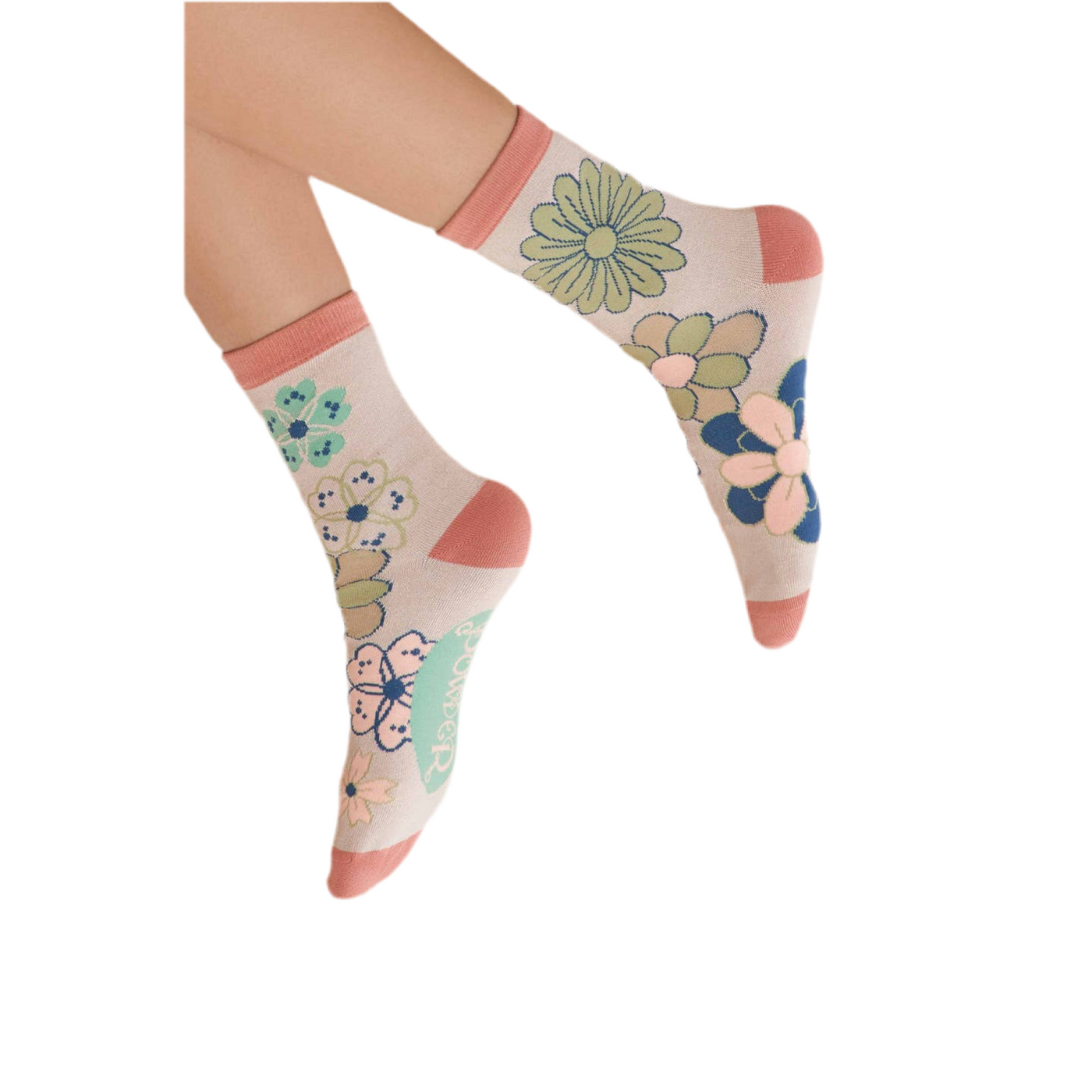 70's Kaleidoscope Floral Ankle Socks