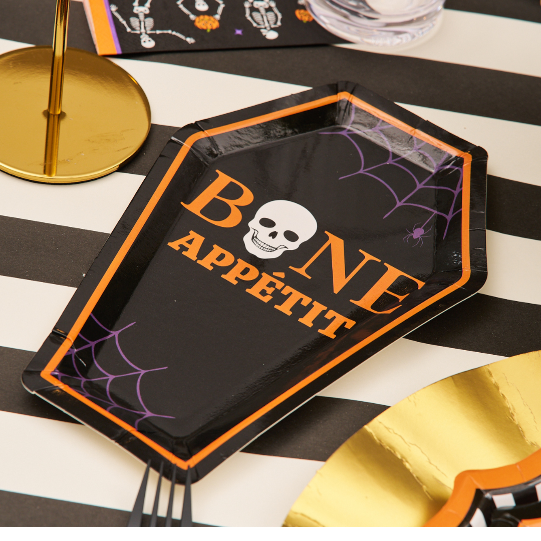 Haunted Halloween Die Cut Salad Plate - 8 Pack