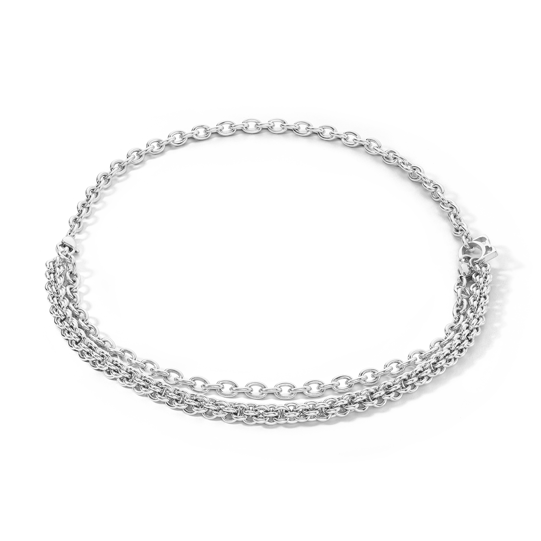 Mesh Chain Necklace - Silver