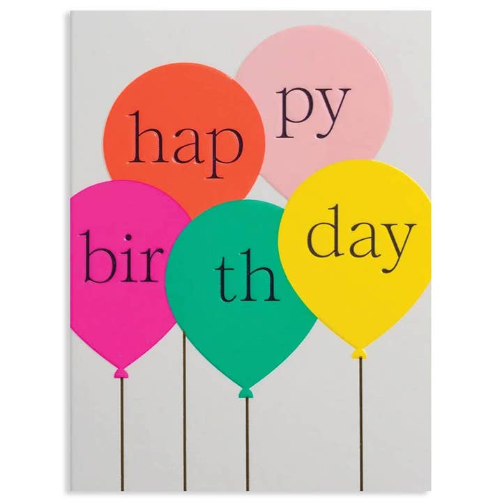 Birthday Balloons Birthday Card - Just Fabulous Palm Springs
