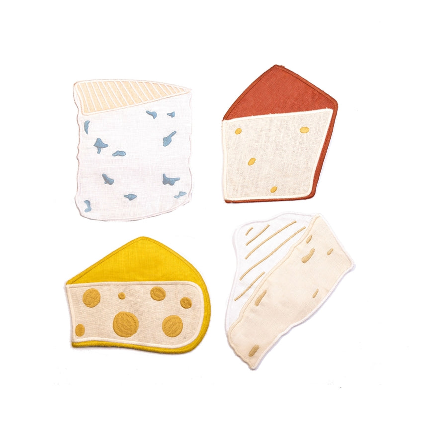 Cheese Linen Cocktail Napkins - Set Of 4 - Just Fabulous Palm Springs