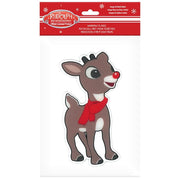 Rudolph Two Sided Window Clings - Rudolph