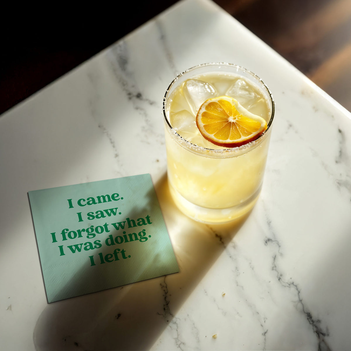 I Came. I Saw. Cocktail Napkins