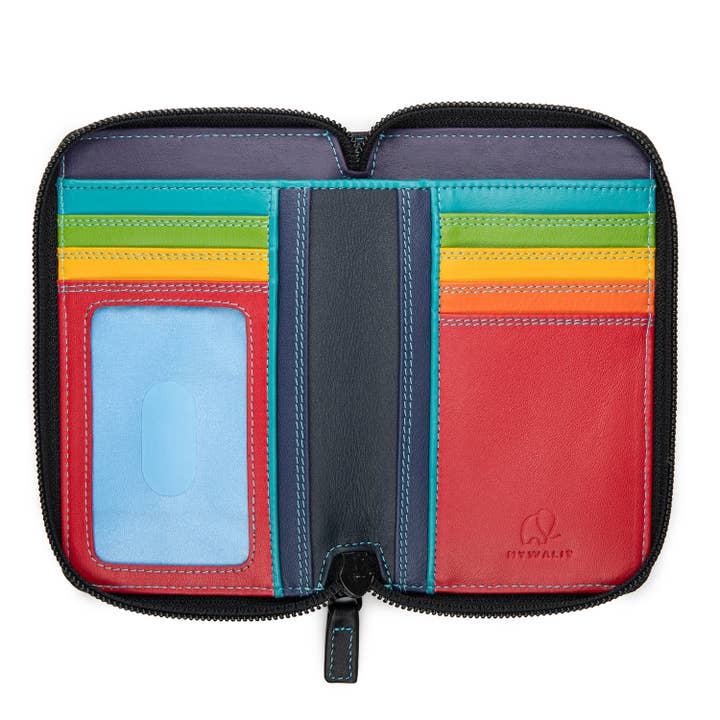 Medium Zip Around Wallet - Black Pace