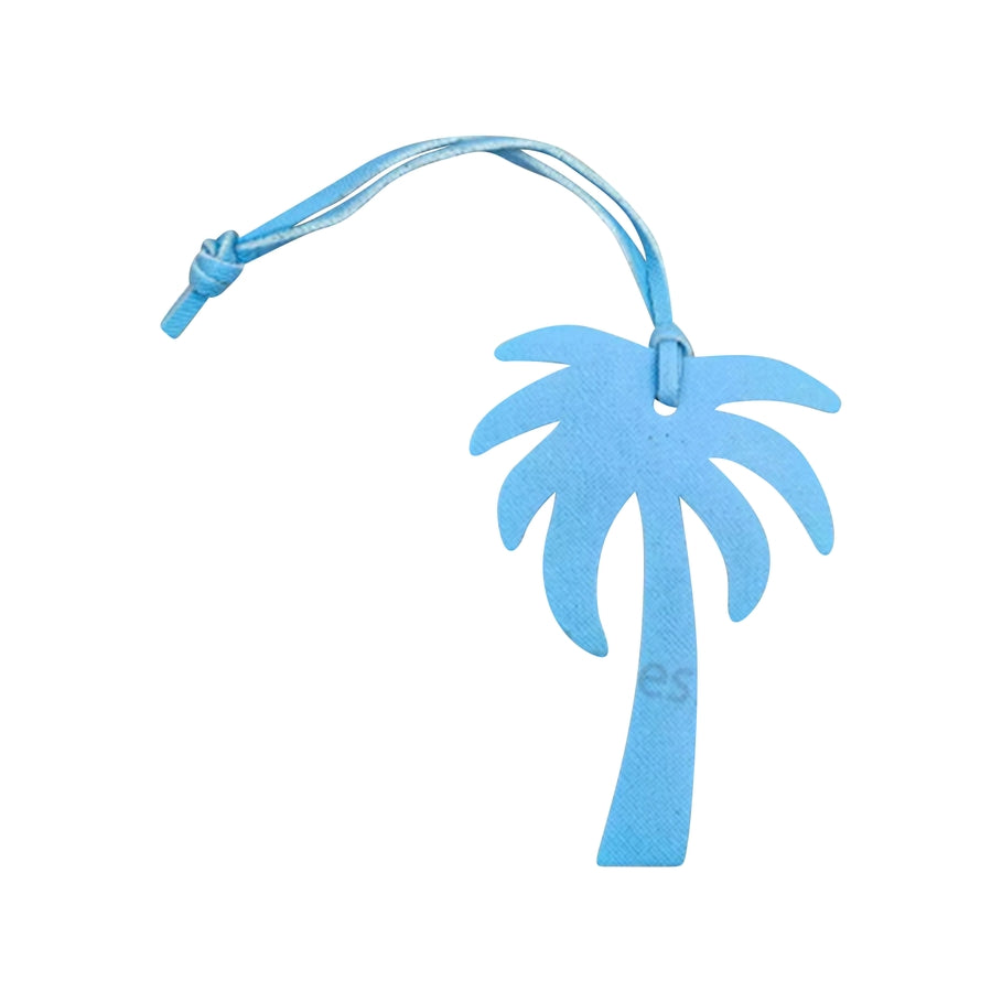 Palm Tree Bag Charm - Light Blue