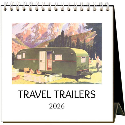 2026 Travel Trailers Easel Desk Calendar