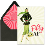 Fifty AF Birthday Card - Just Fabulous Palm Springs