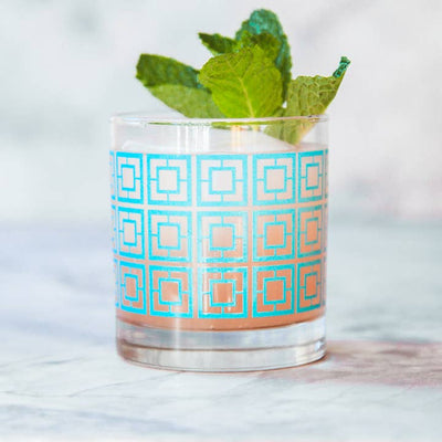 Breezeway Rocks Glass - Blue