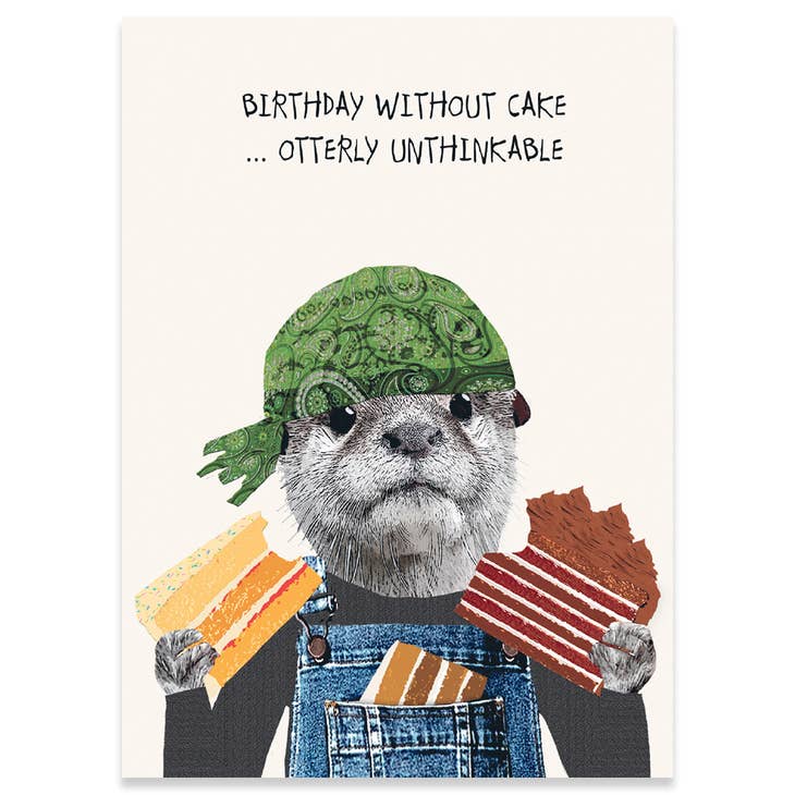 Otterly Birthday Card