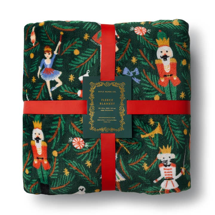 Nutcracker Holiday Fleece Blanket