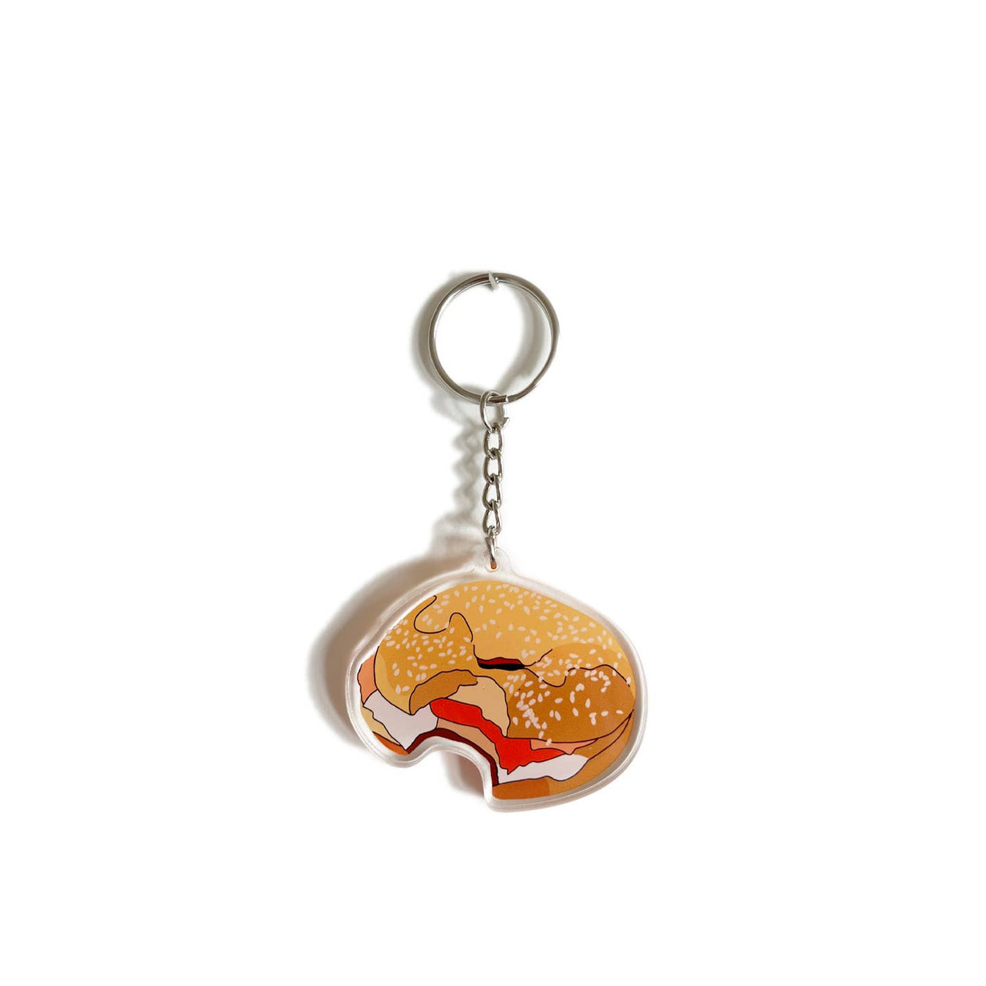 Keychain: Bagel Bite