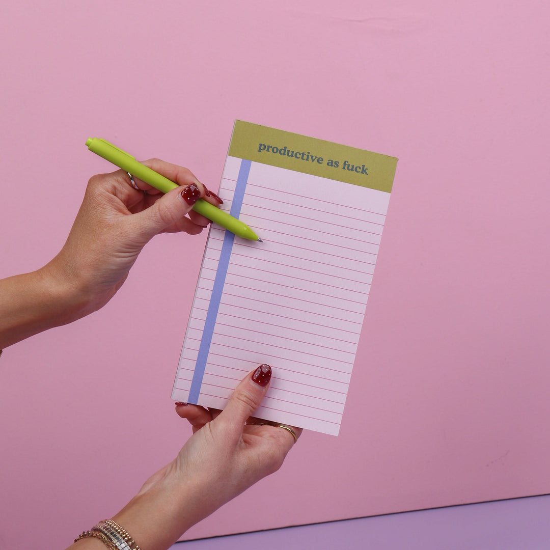 Productive As Fuck Tearaway Notepad