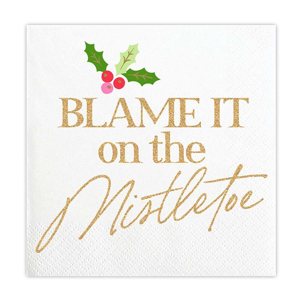 Blame It On The Mistletoe Cocktail Napkins