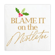 Blame It On The Mistletoe Cocktail Napkins