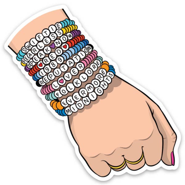 Die Cut Sticker: Taylor Friendship Bracelets