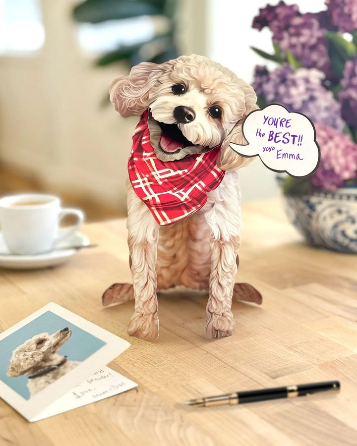 Poodle Pop-Up Card