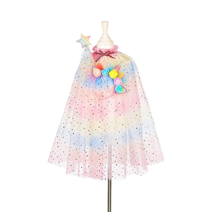 Unicorn Cape+Tiara+Wand Set