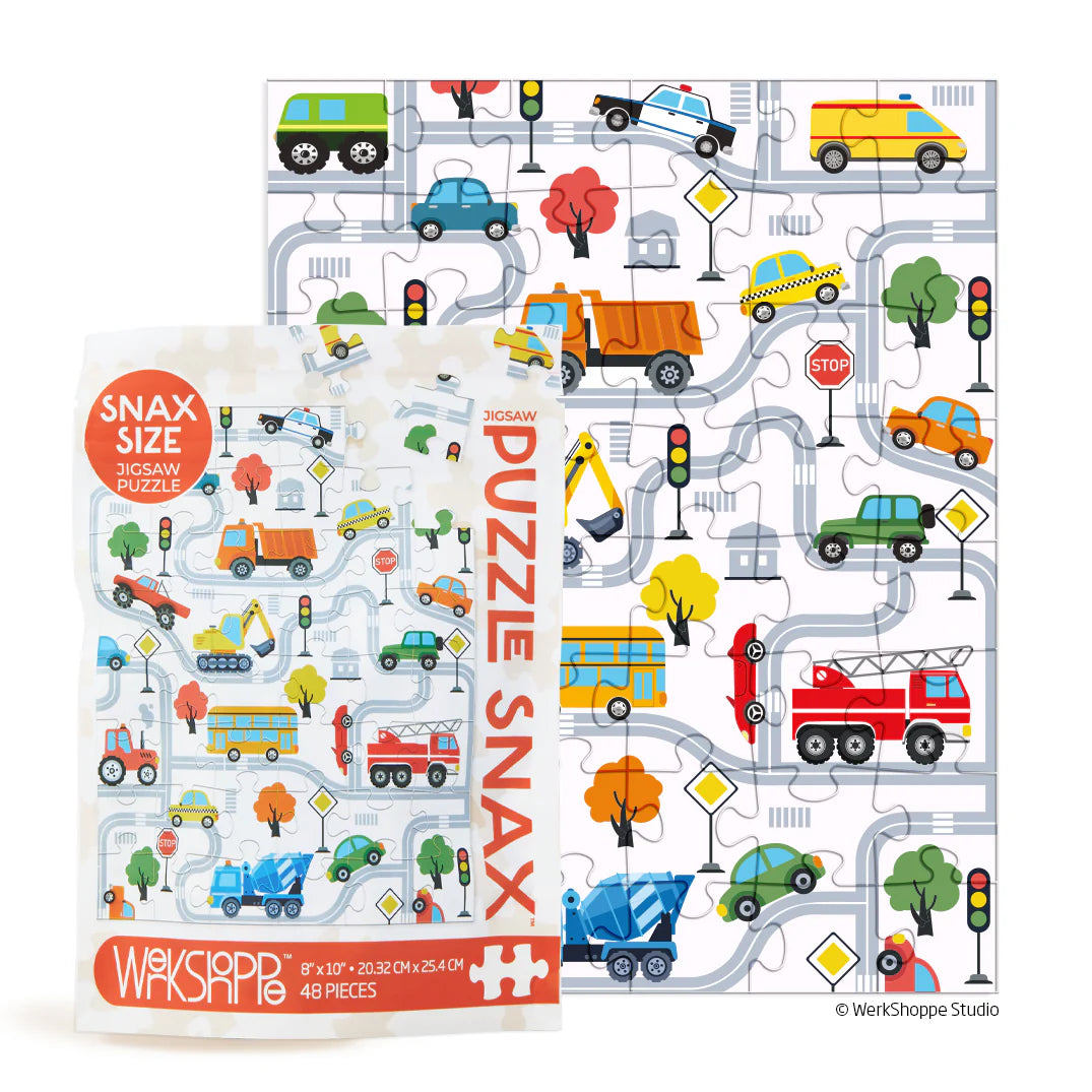 Trucks And Transportation 48 Piece Puzzle Snax