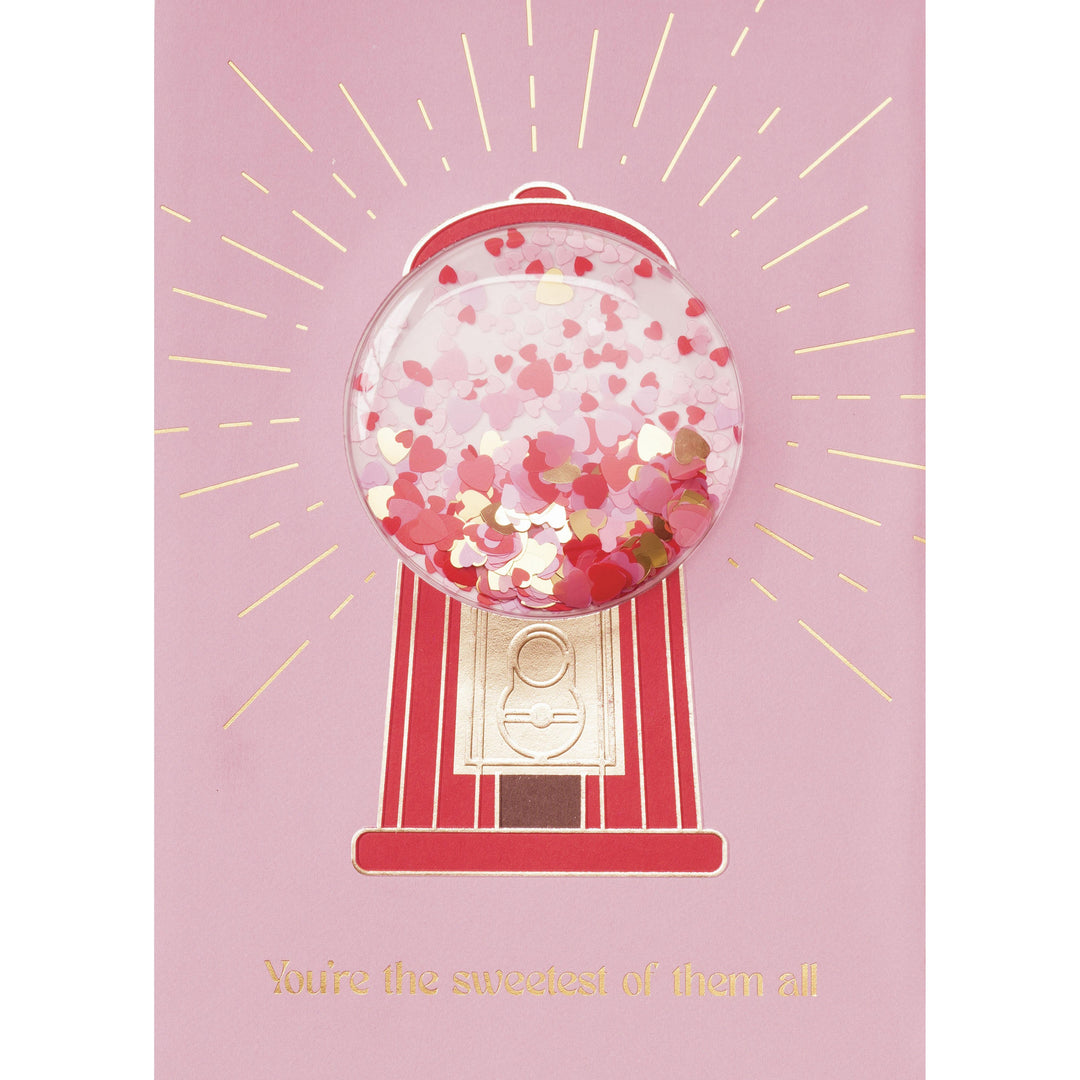 Love Gumball Machine Valentine's Day Greeting Card - Just Fabulous Palm Springs
